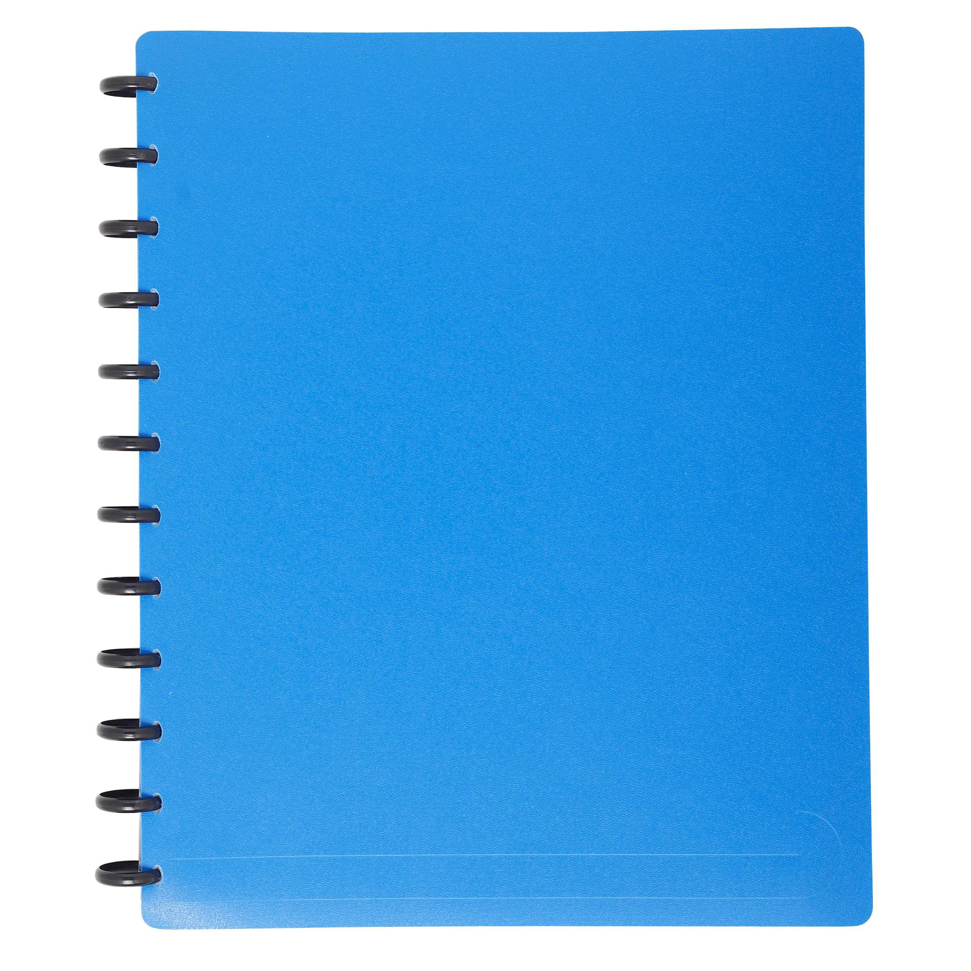 EXACOMPTA Protège-documents détachable en polypropylène semi rigide Opaque 60 vues - A4 - Couleurs assorties