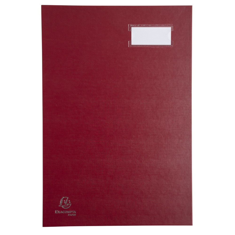 EXACOMPTA Parapheur direction dos  soufflets 24x35cm - 20 compartiments - Rouge