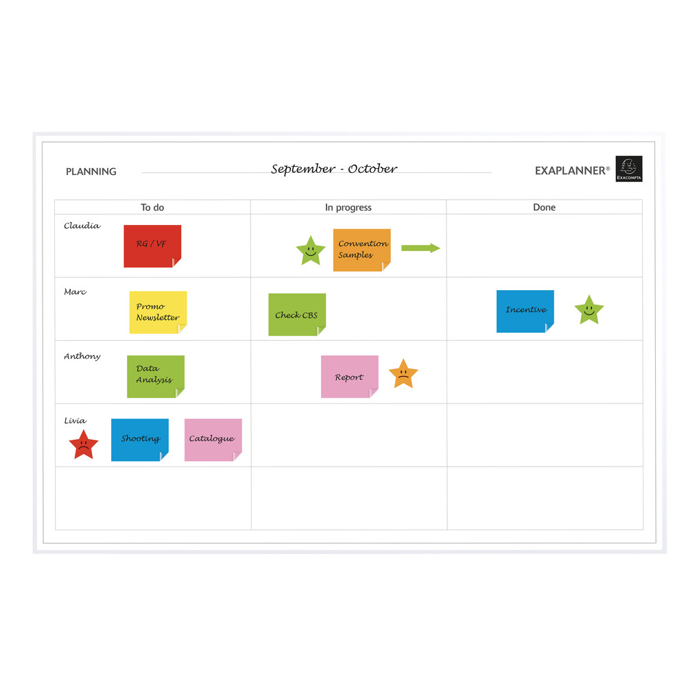 EXACOMPTA Planning magntique To Do