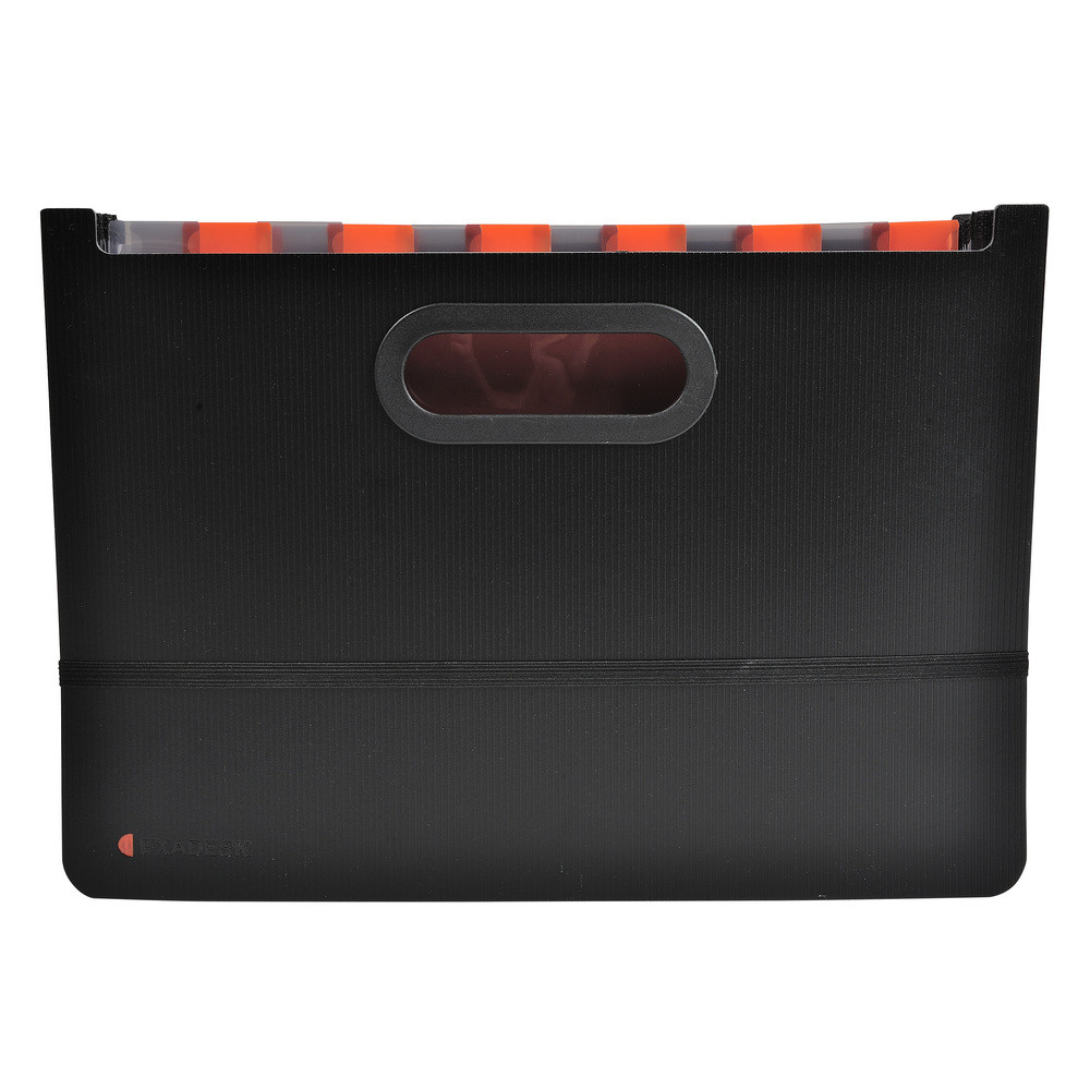 EXACOMPTA Trieur valisette extensible 24 compartiments Exadesk Exactive - A4 - Noir