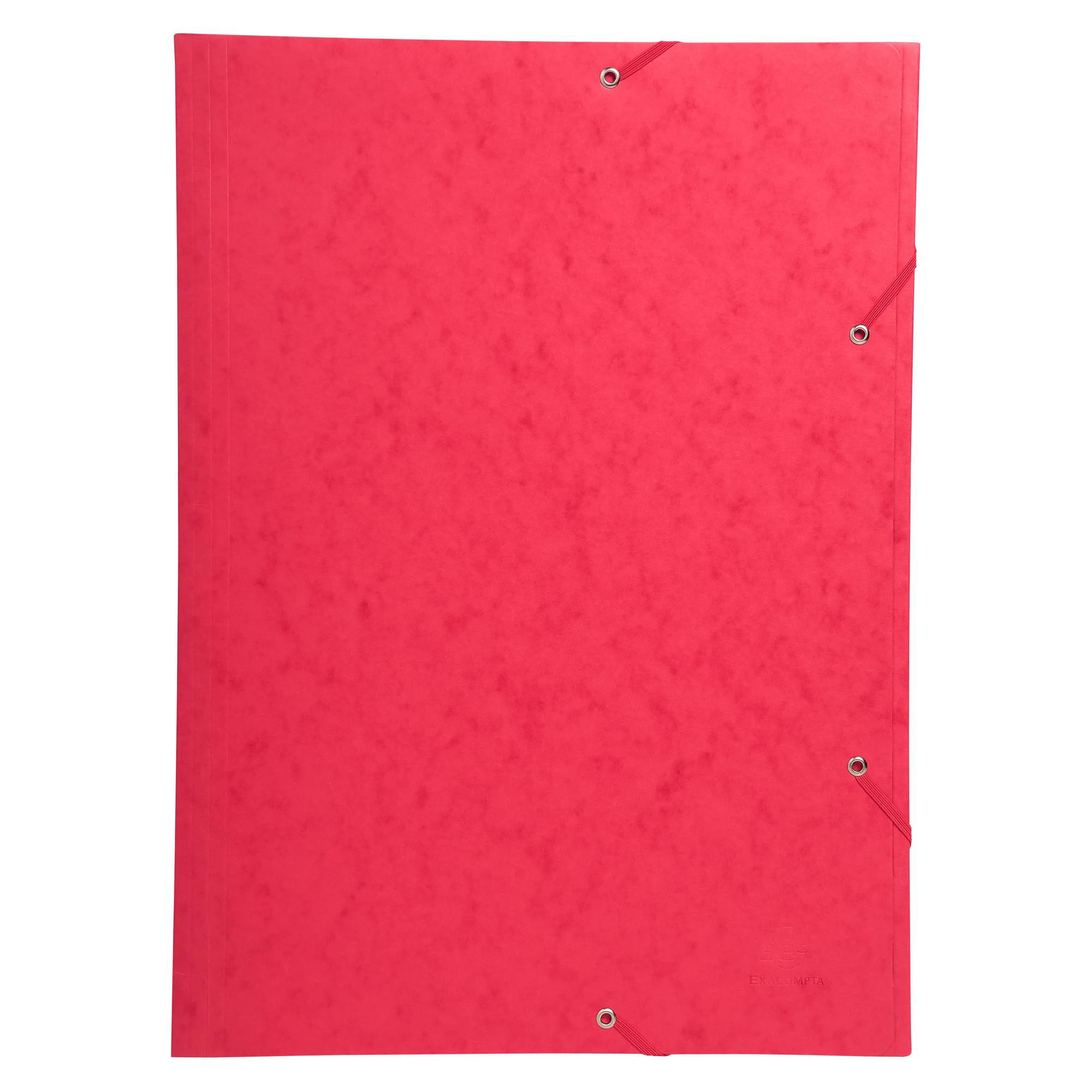Exacompta Chemise à élastique 3 rabats carte lustrée 600gm2 - A3 - vue 2