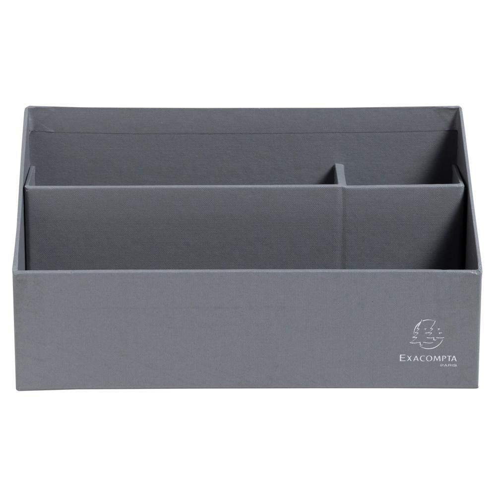 EXACOMPTA Trieur vertical / porte lettres 3 compartiments carton Teksto - Gris