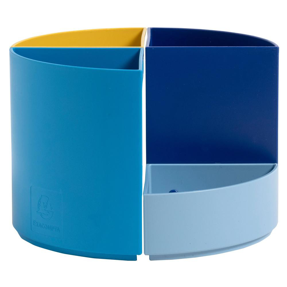 EXACOMPTA+Pot+à+crayons+modulable+The+Quarter+Bee+Blue+-+Couleurs+assorties
