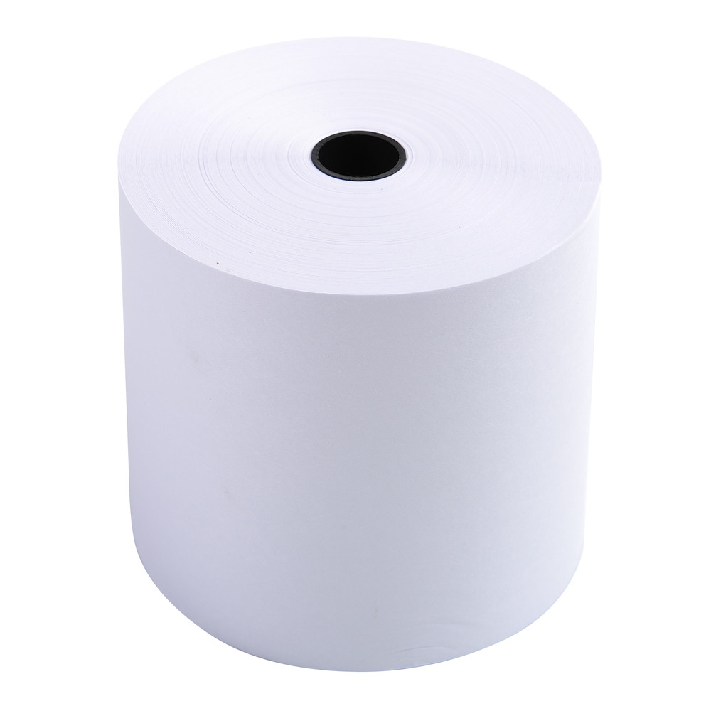 EXACOMPTA Bobine pour tickets de caisse 76x80 mm - 1 pli offset extra-blanc 60g/m2. - Blanc