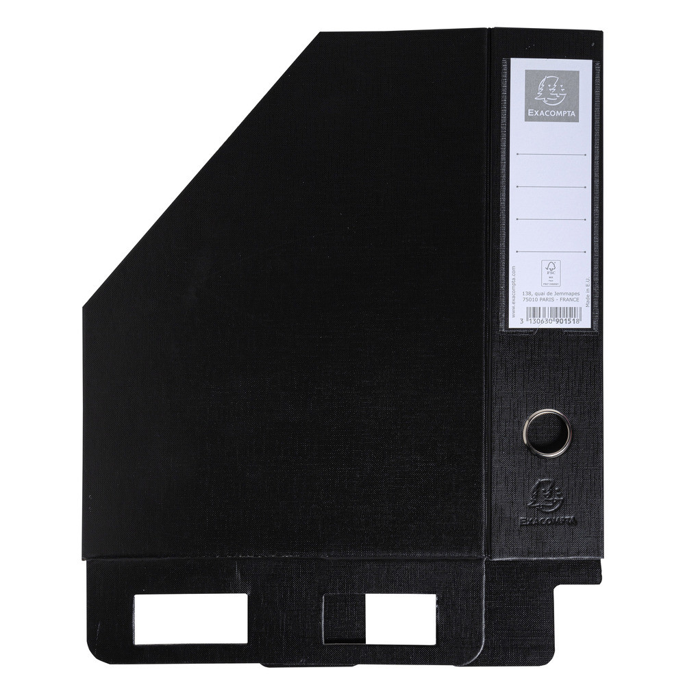 EXACOMPTA Porte-revues PP - Dos 70mm - livrs  plat - 23x31cm - Noir