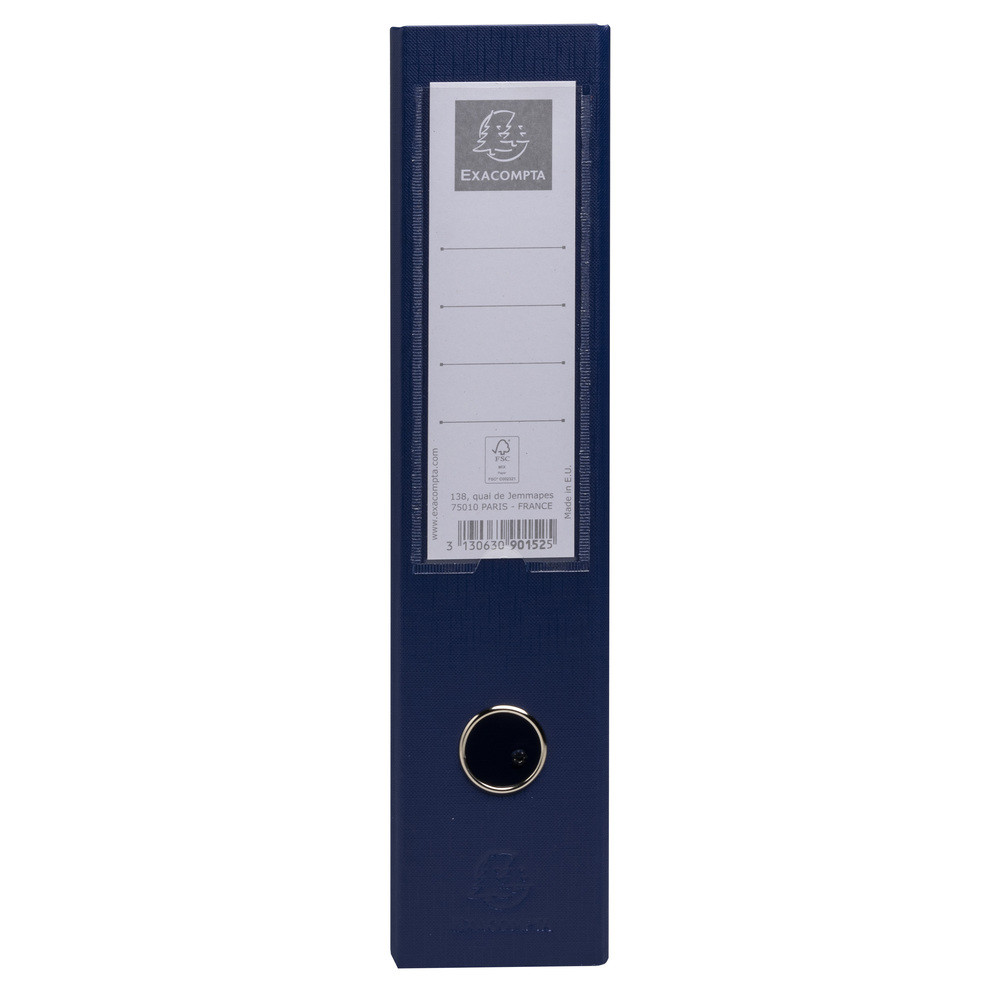 EXACOMPTA Porte-revues PP - Dos 70mm - livrs  plat - 23x31cm - Bleu fonc