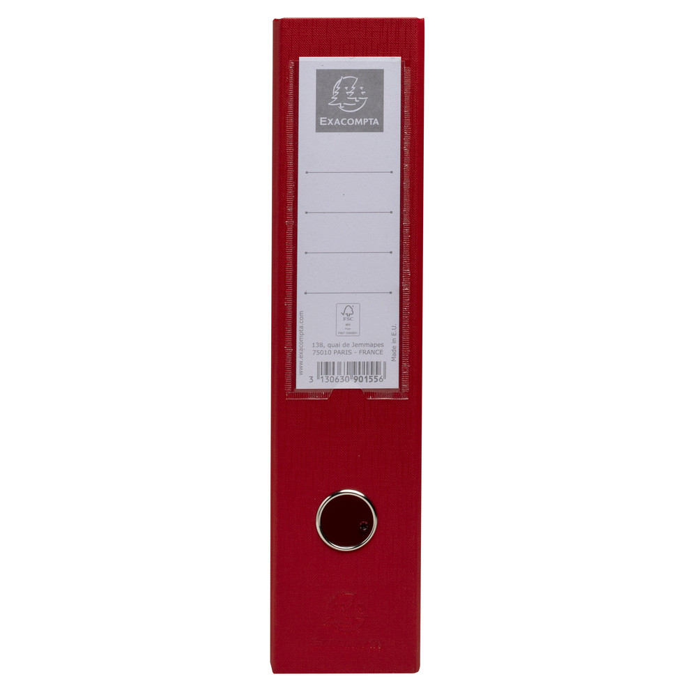 EXACOMPTA Porte-revues PP - Dos 70mm - livrs  plat - 23x31cm - Rouge