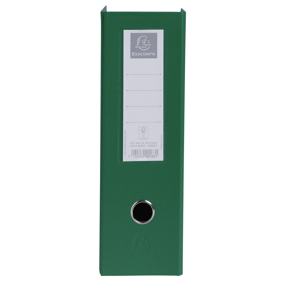 EXACOMPTA Porte-revues PP - Dos 100mm - livrs  plat - 23x31cm - Vert fonc