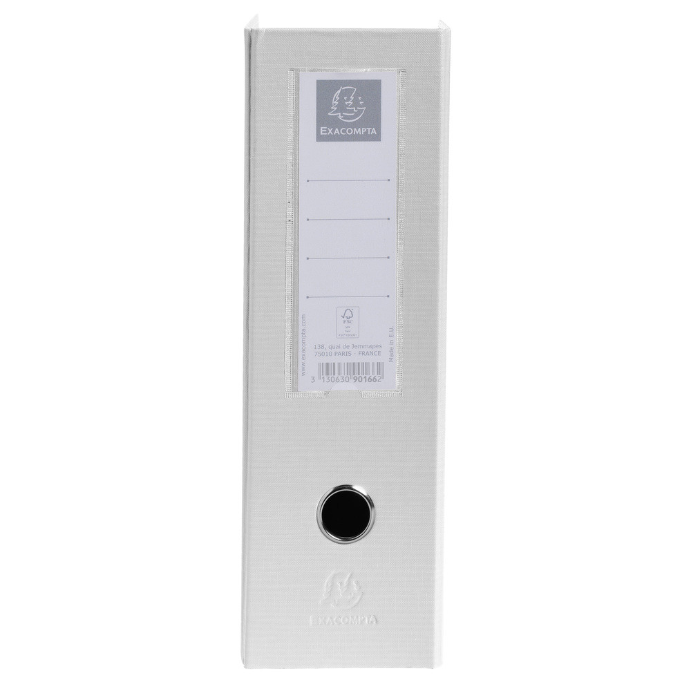 EXACOMPTA Porte-revues PP - Dos 100mm - livrs  plat - 23x31cm - Blanc