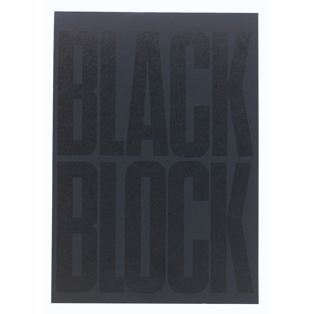 EXACOMPTA Bloc Black block 29,7x21cm - Papier jaune lign - 70 feuillets - Noir