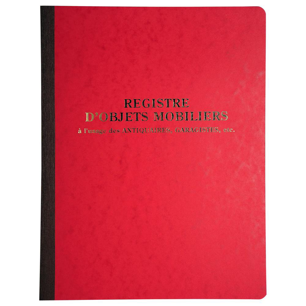 LE DAUPHIN Piqûre 315X245 Registre objets mobiliers 80 pages - Couleurs assorties