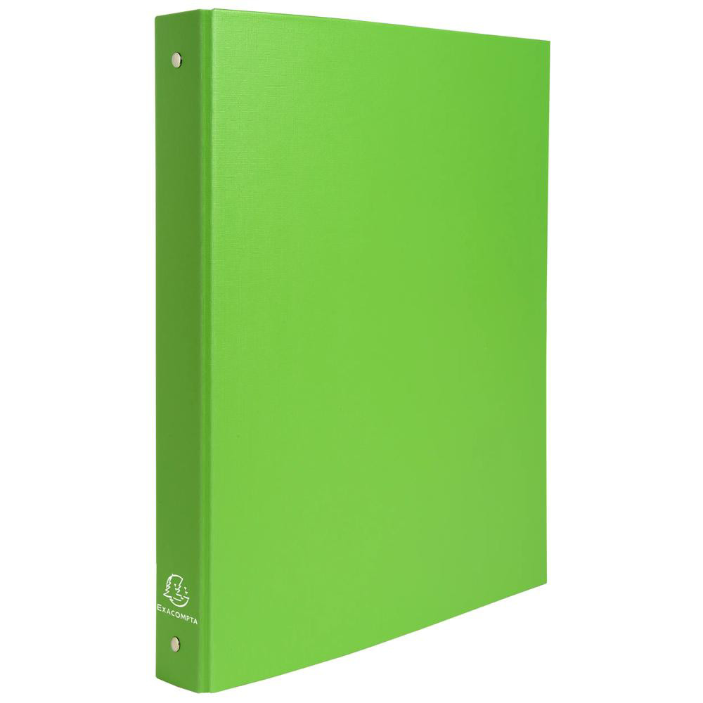 EXACOMPTA+Classeur+remborde+polypropylene+4+anneaux+30mm+-+A4+-+Vert+anis
