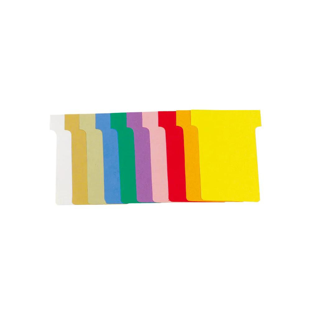 EXACOMPTA Carton de 10 tuis de 100 fiches en T n1,5 - L45 x H53 x l36 x h15 mm - Couleurs assorties