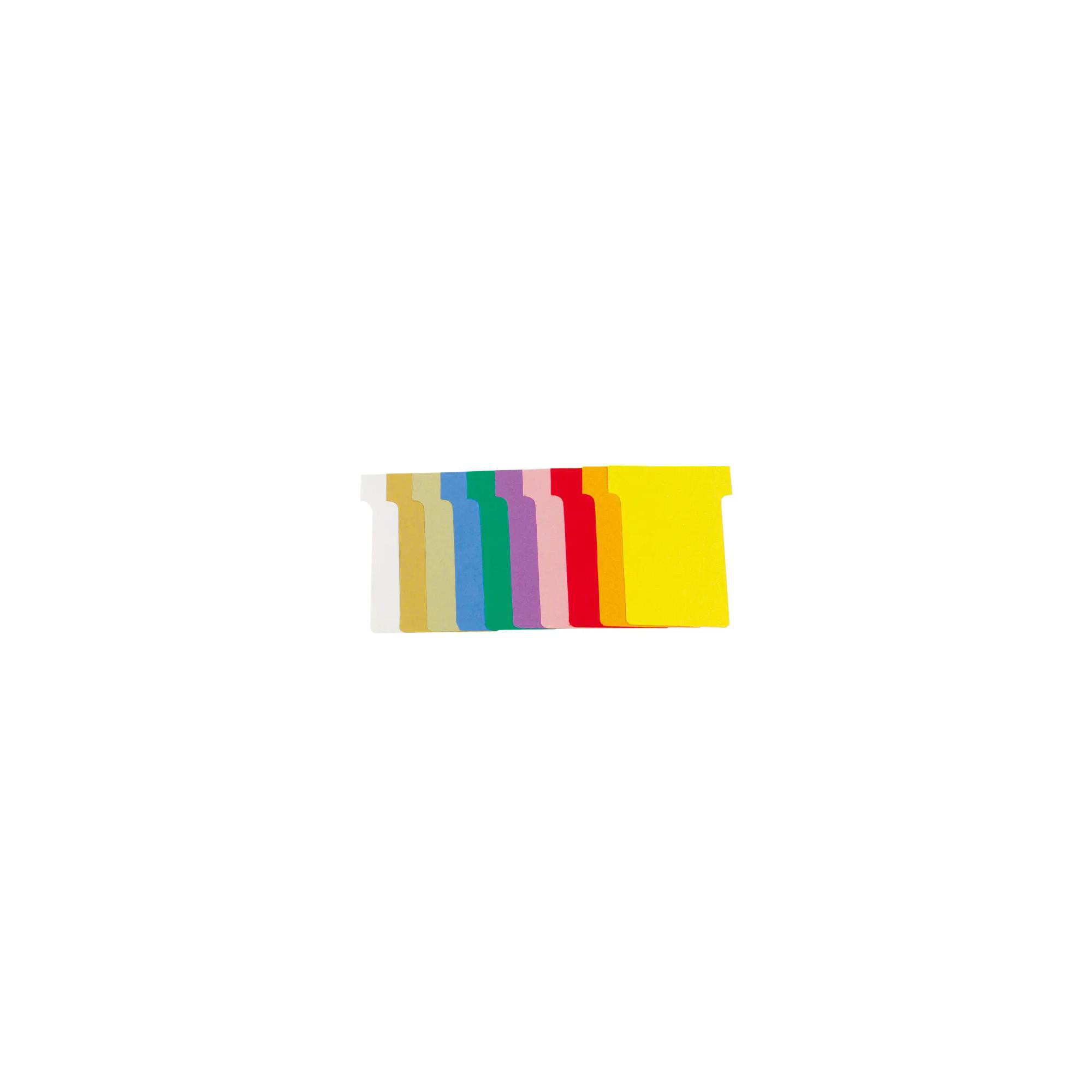 EXACOMPTA Carton de 10 étuis de 100 fiches en T n°1,5 - L45 x H53 x l36 x h15 mm - Couleurs assorties