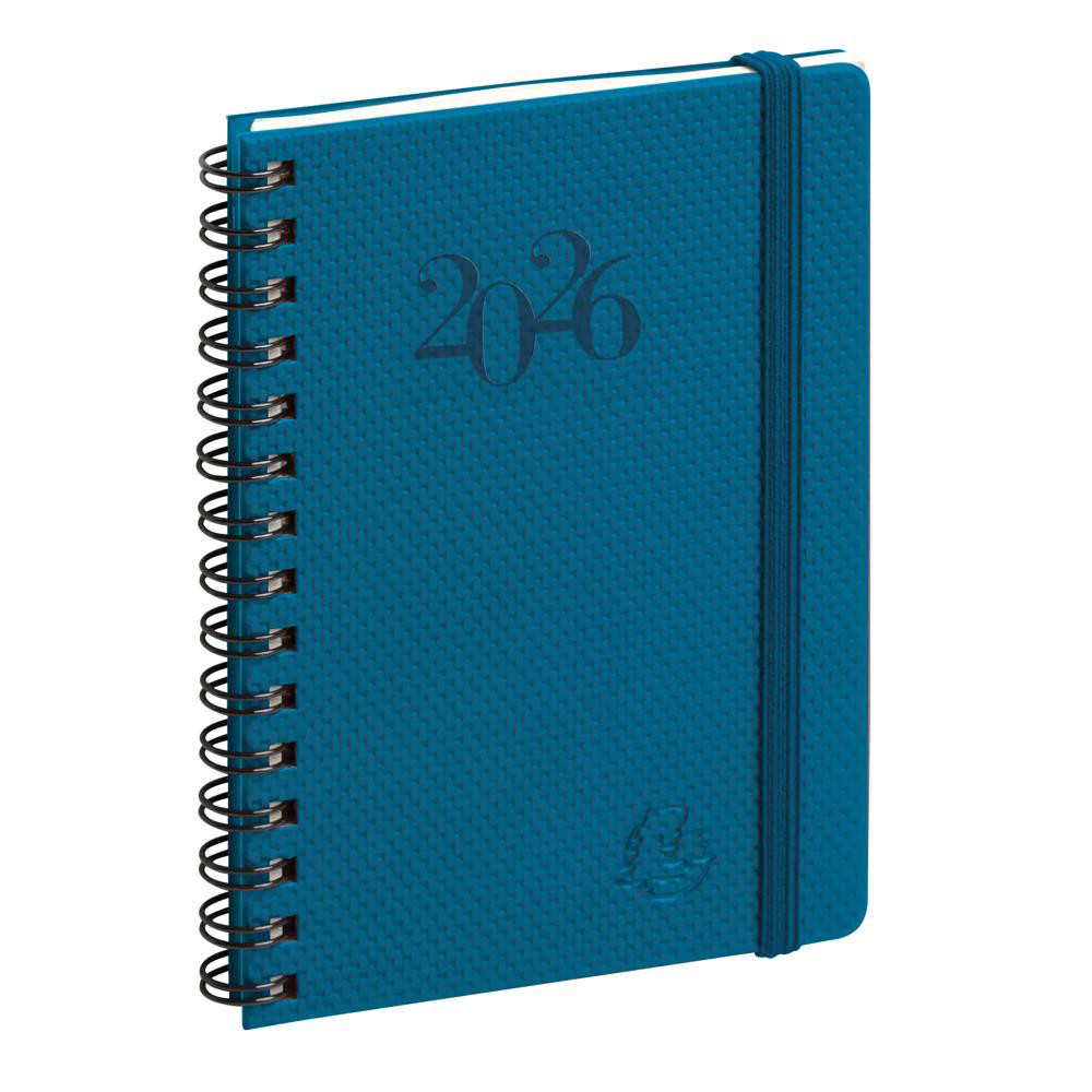 EXACOMPTA Agenda de poche Eurotime 13S spiralé Swan 9 x 13 cm Semainier Janvier à décembre 2026 - Couleurs assorties
