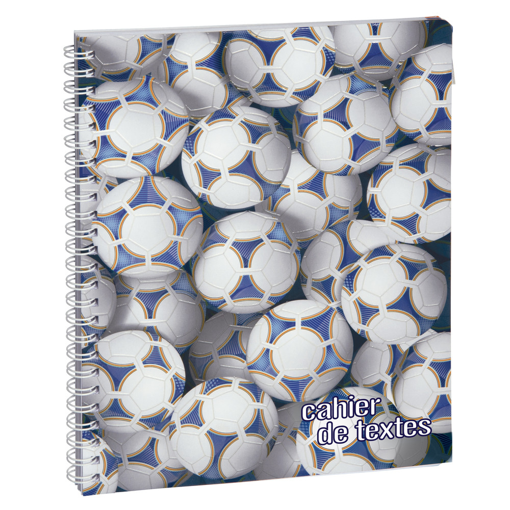 EXACOMPTA Cahier de textes Sports Foot 17 x 22 cm Visuels assortis