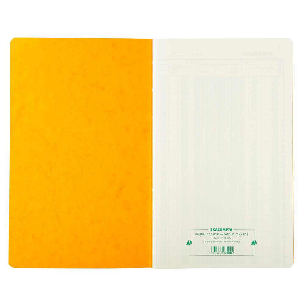 EXACOMPTA Piqûre 32x19 5cm Journal de caisse ou banque 5 débits 5 crédits 31 lignes 80 pages Couleurs assorties - vue 4