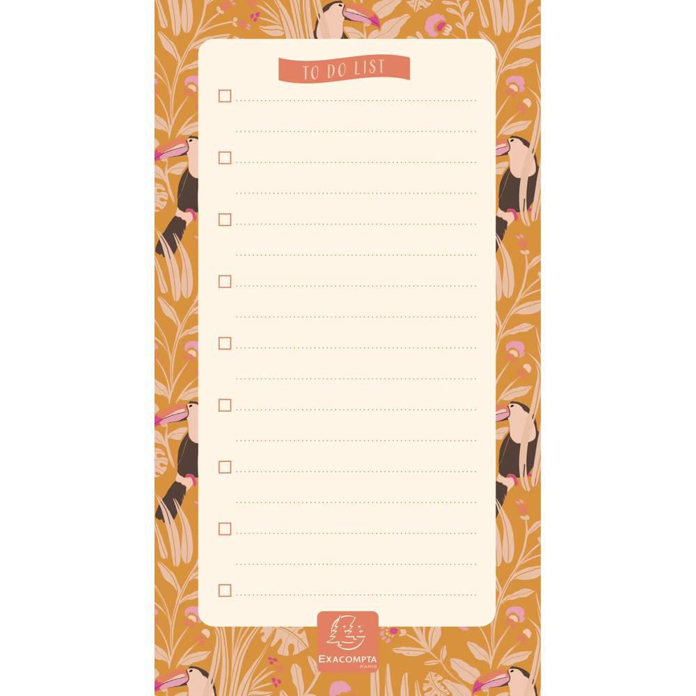 EXACOMPTA To Do List Color Design 10 x 18 cm. - Visuel