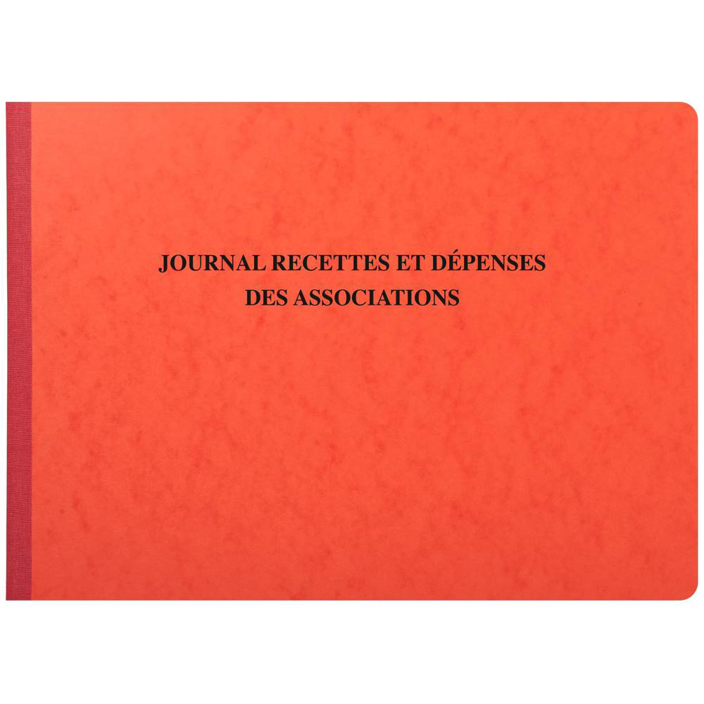 EXACOMPTA Piqûre 27x38cm Journal des Recettes Dépenses des Associations 80 pages