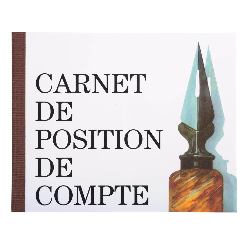 EXACOMPTA Piqre position de compte 16x19,5cm 40pages