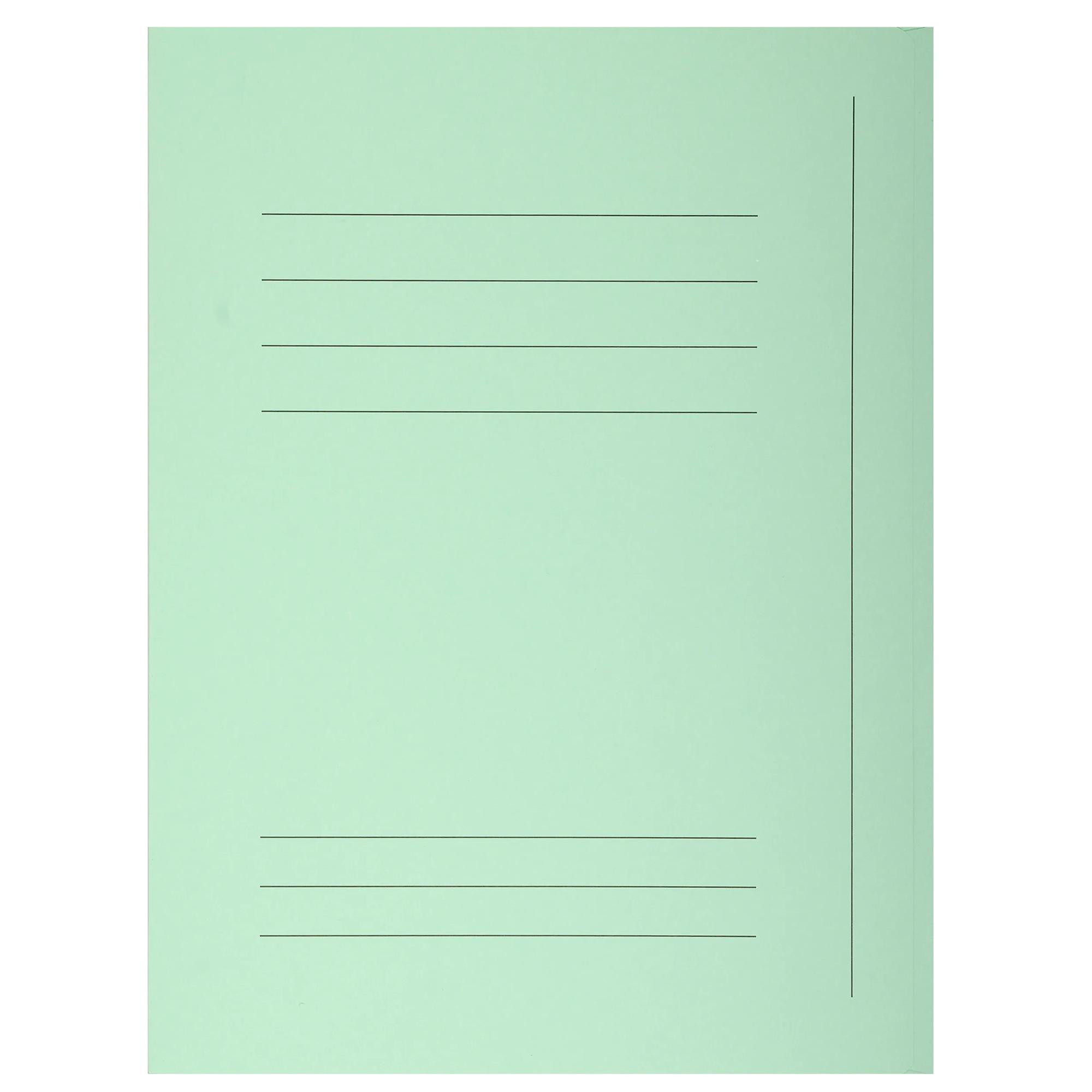 Exacompta Paquet 50 chemises imprimées 3 rabats SUPER 210 - 24x32cm Vert Clair - vue 2