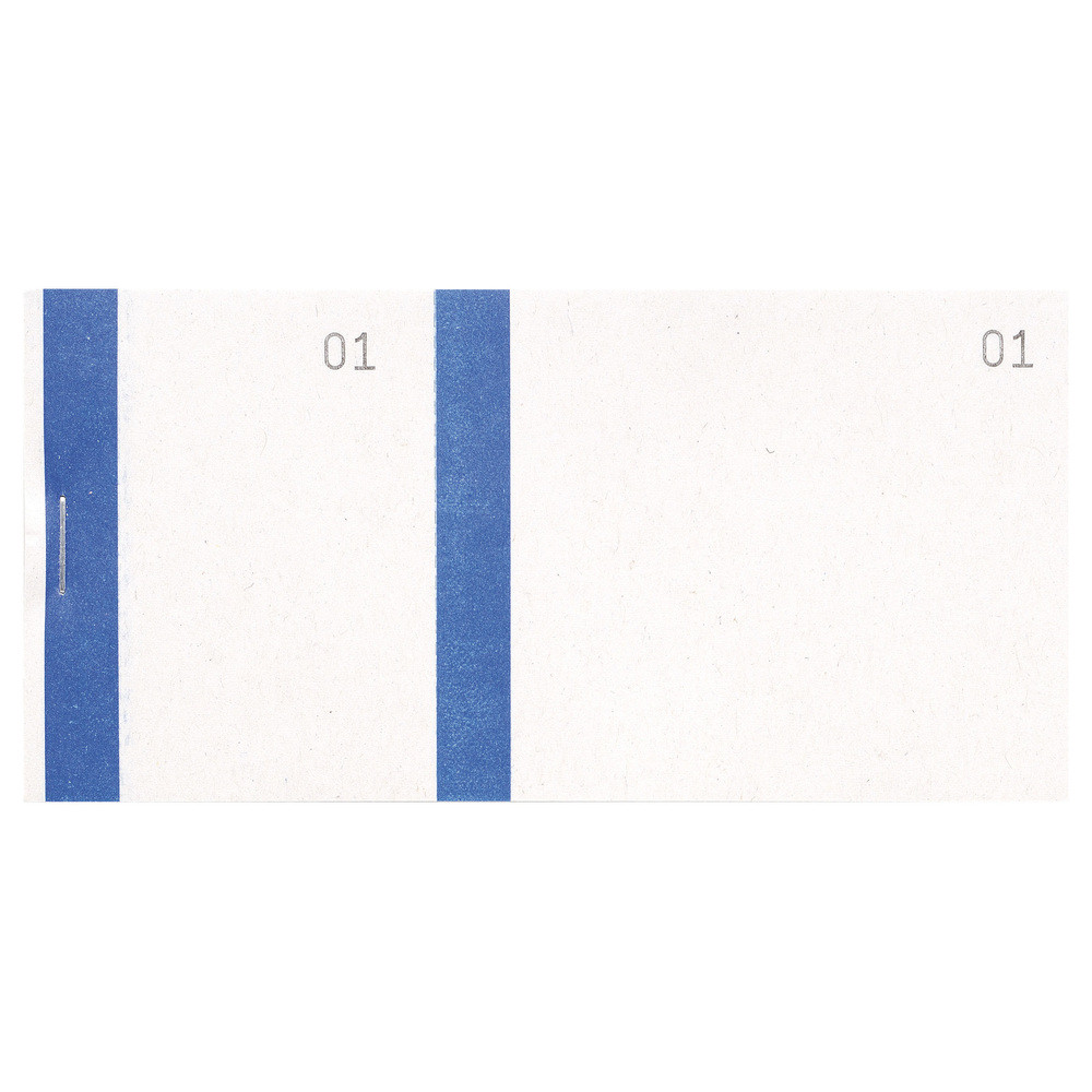 EXACOMPTA Bloc vendeur  bande couleur 100 feuillets double numrotage - Format 6 ,6x13,5 cm - Bleu