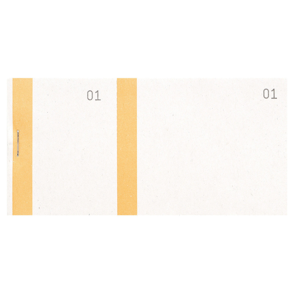 EXACOMPTA Bloc vendeur  bande couleur 100 feuillets double numrotage - Format 6 ,6x13,5 cm - Orange