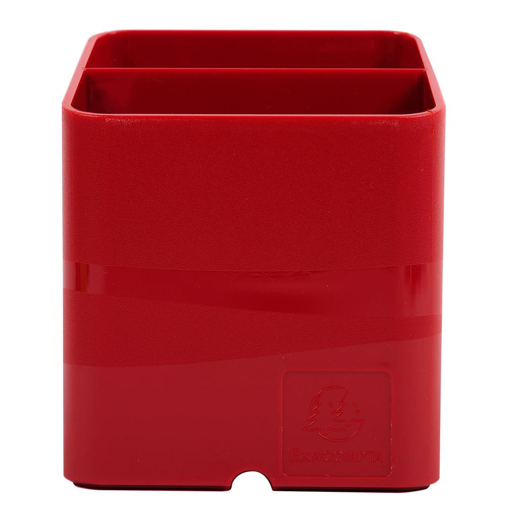 EXACOMPTA+Pot+à+crayons+Pen-Cube+Iderama+-+Rouge+carmin