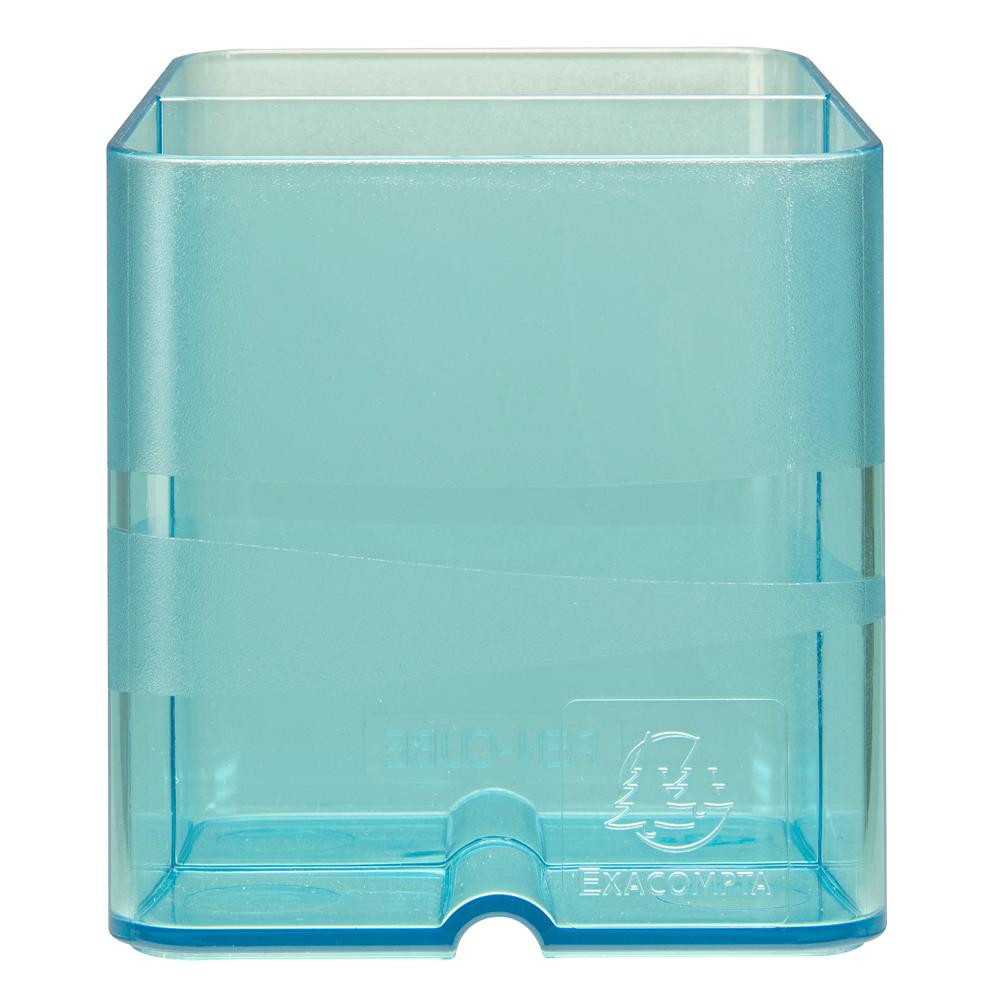 EXACOMPTA+Pot+à+crayons+Pen-Cube+Chromaline+-+Turquoise