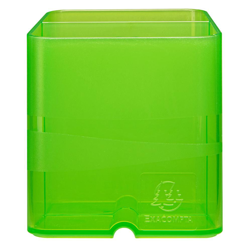 EXACOMPTA+Pot+à+crayons+Pen-Cube+Linicolor+-+Vert+pomme