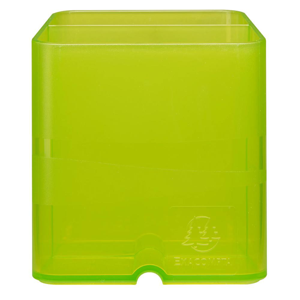 EXACOMPTA+Pot+à+crayons+Pen-Cube+Chromaline+-+Vert+anis