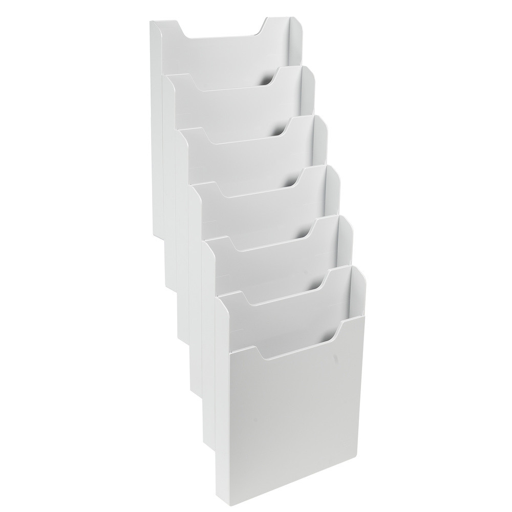 EXACOMPTA Trieur mural modulable vertical 6 compartiments A4 - Gris lumire