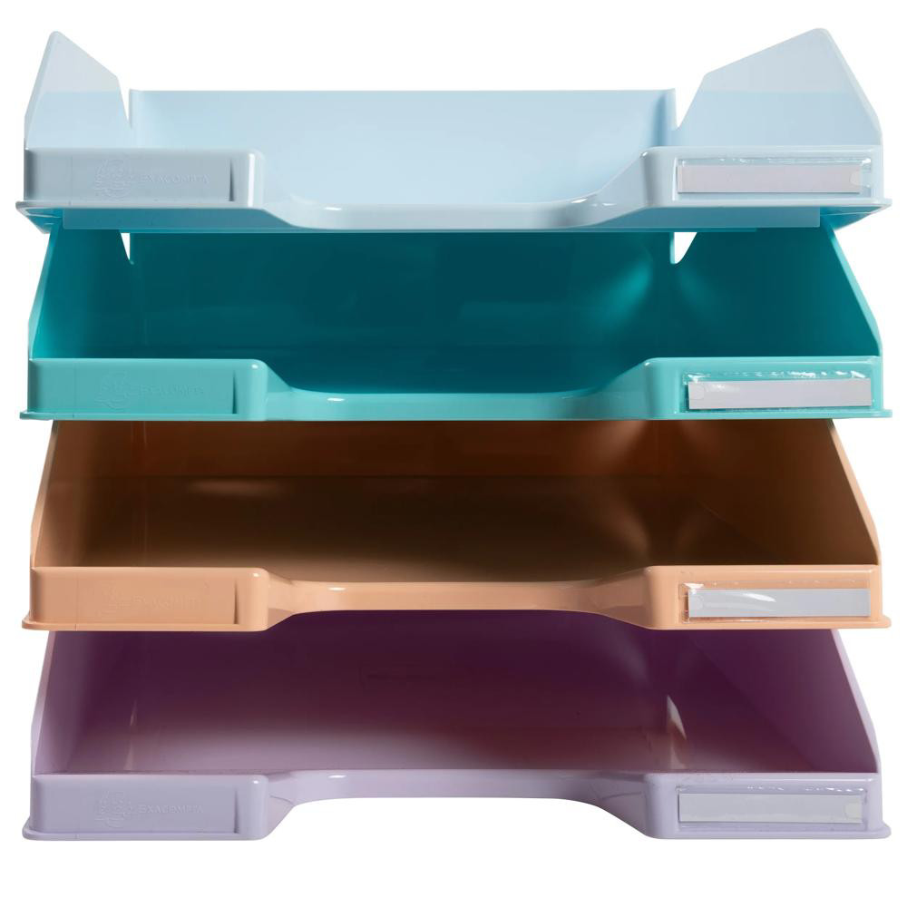 Exacompta Jeu De Bacs À Courrier Combo Midi Aquarel