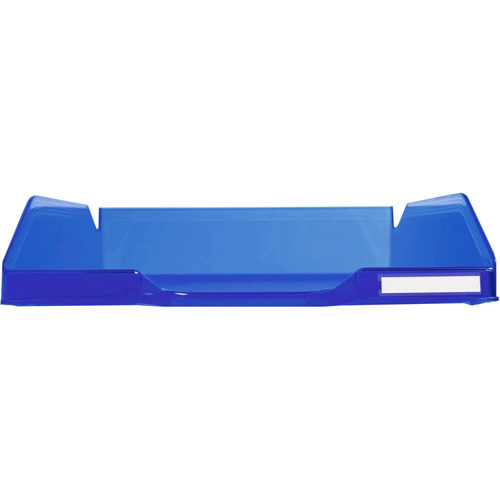 EXACOMPTA Corbeille à courrier Combo Midi transparent - Bleu royal brillant