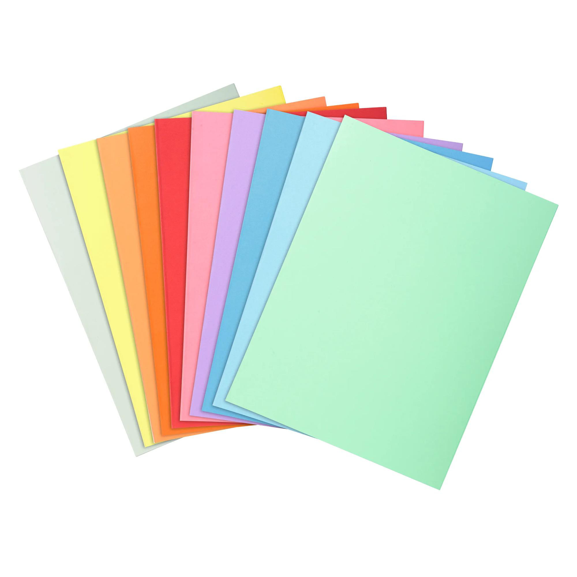EXACOMPTA Paquet 100 chemises SUPER 210 - 24x32cm - Couleurs assorties