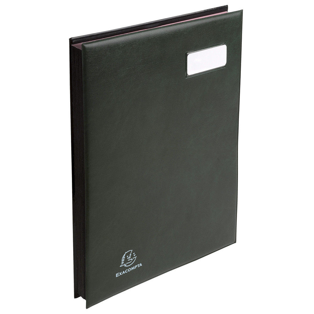 EXACOMPTA Parapheur Expans couverture expans, systme fixapage - 24 compartiments - Vert fonc