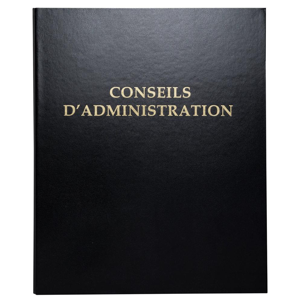 EXACOMPTA Reliure registre 32x26cm 4 anneaux avec recharge 100 feuillets Conseils d'administration