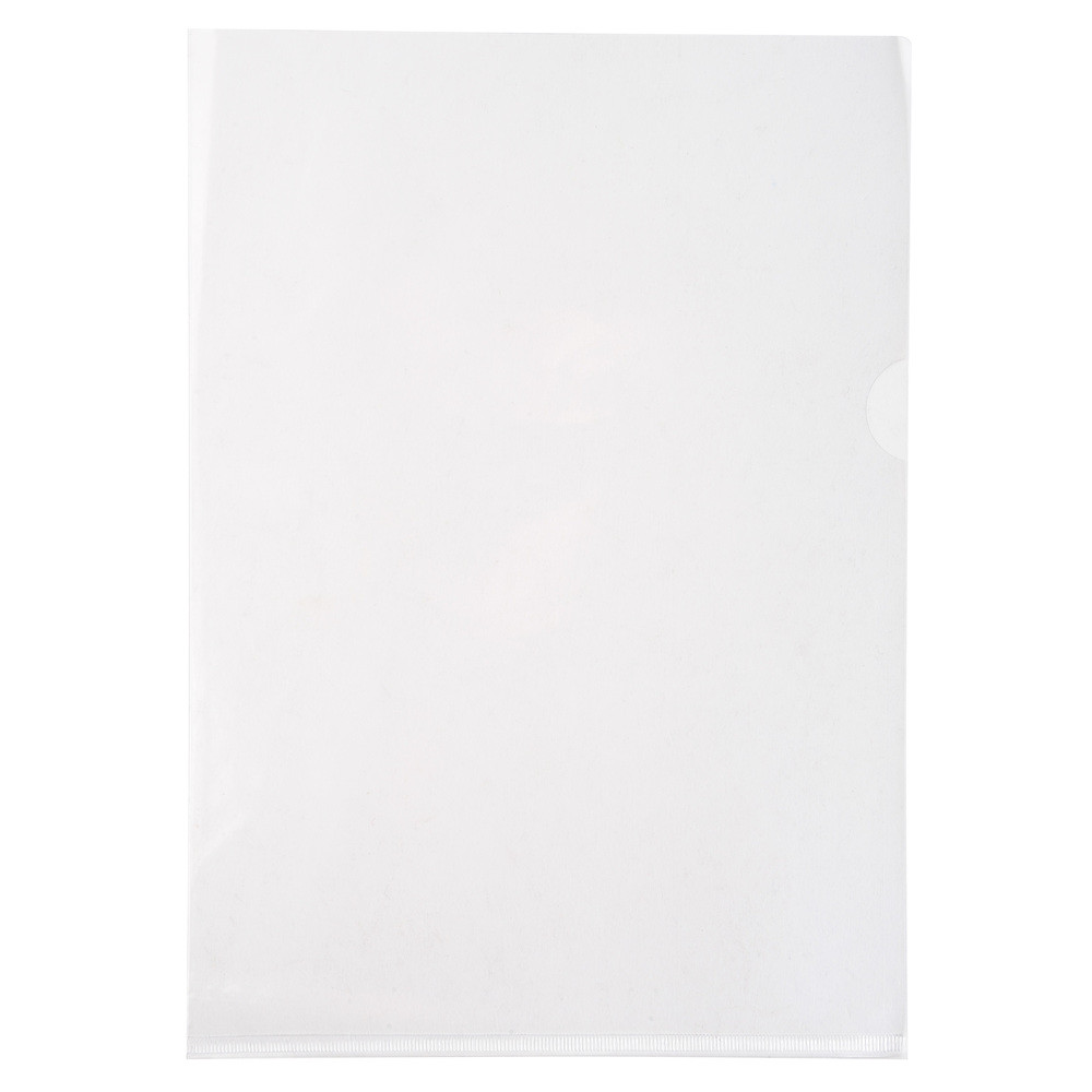 EXACOMPTA Sachet de 10 pochettes coin PVC lisse haute rsistance 13/100e - A4 - Cristal
