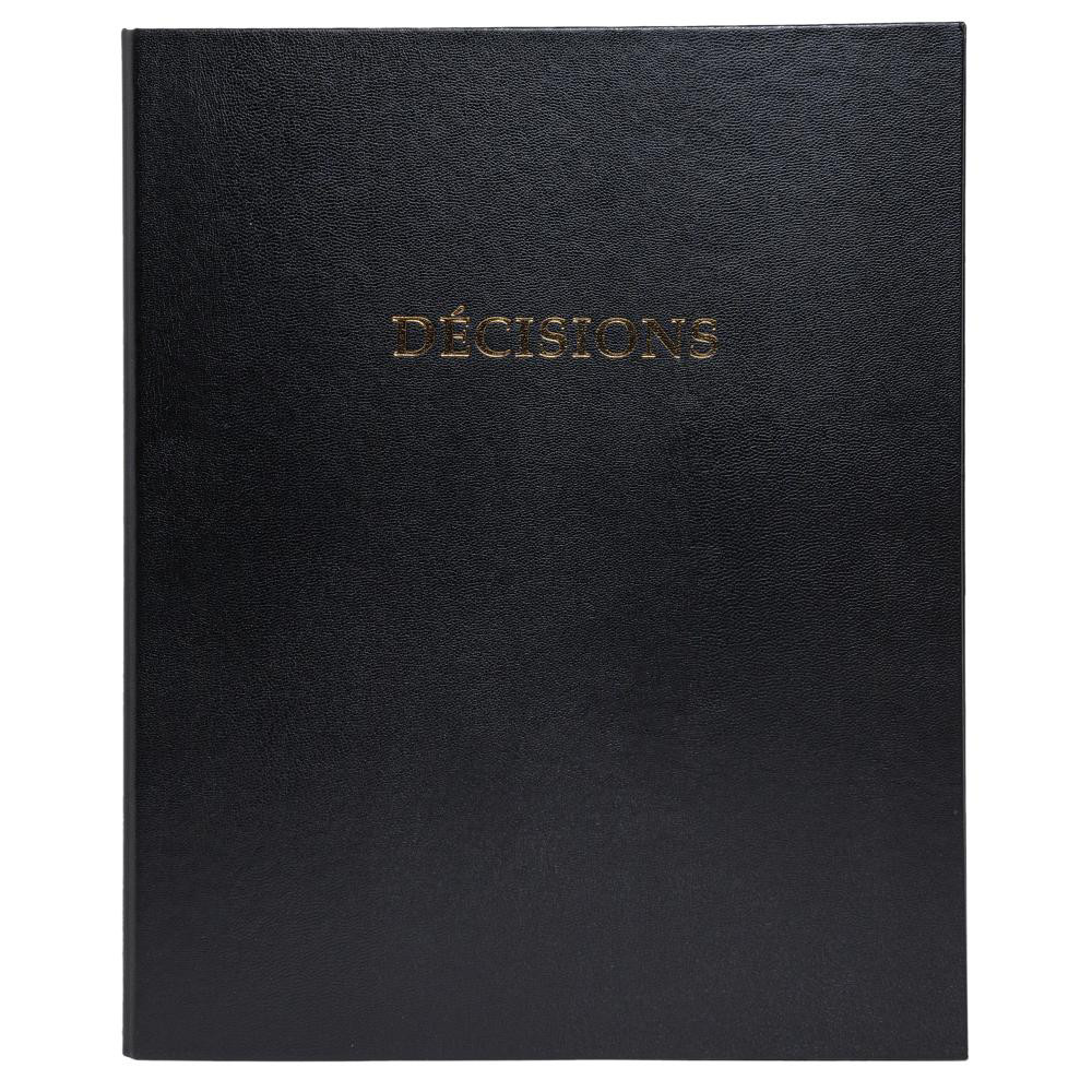 EXACOMPTA Reliure registre 32x26cm 4 anneaux avec recharges de 100 feuillets Registre des décisions