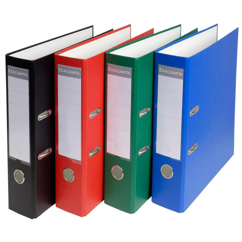 EXACOMPTA+Classeur+à+levier+polypropylene+dos+de+75mm+-+Couleurs+assorties