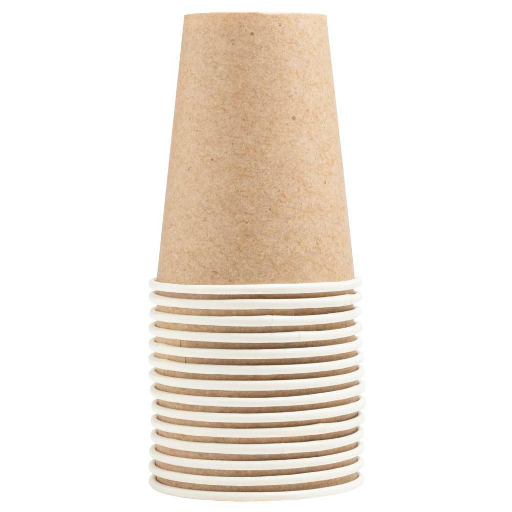 PRONAPPE 15 Gobelets en carton, 20 cl - Kraft