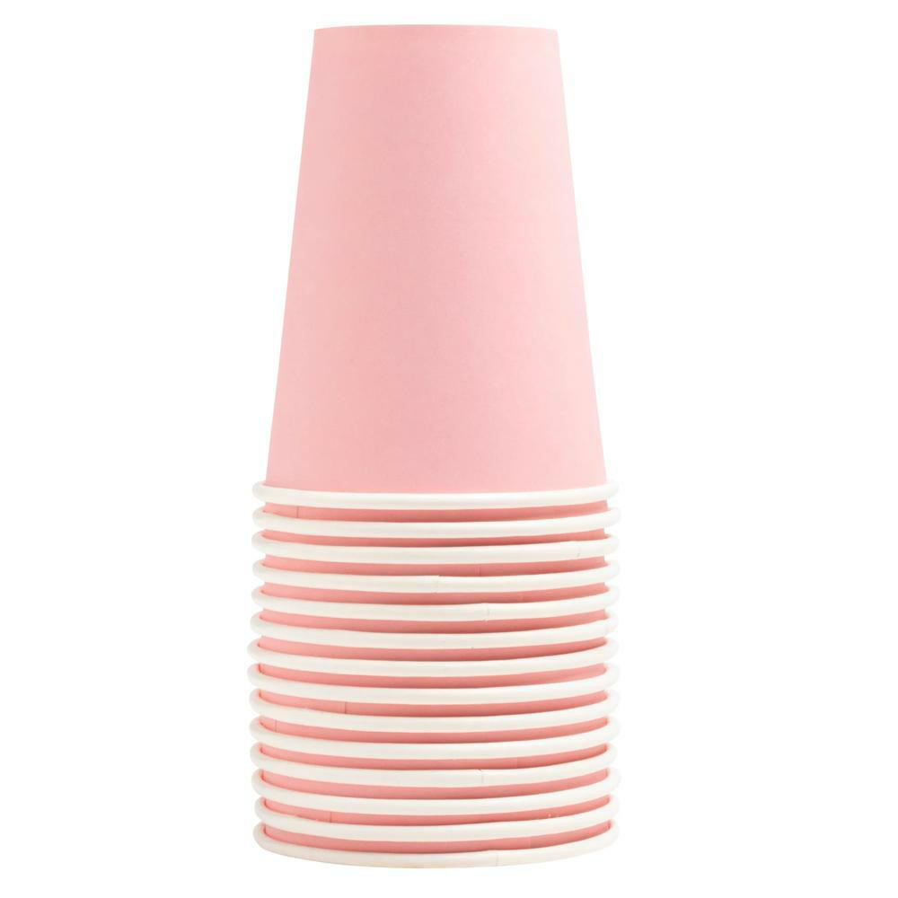 PRONAPPE 15 Gobelets en carton, 20 cl - Rose