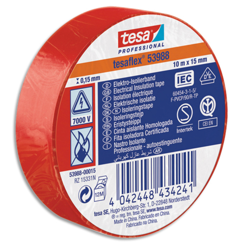 TESA Adhsif Rouge 25m x 50mm 53988-00019-00