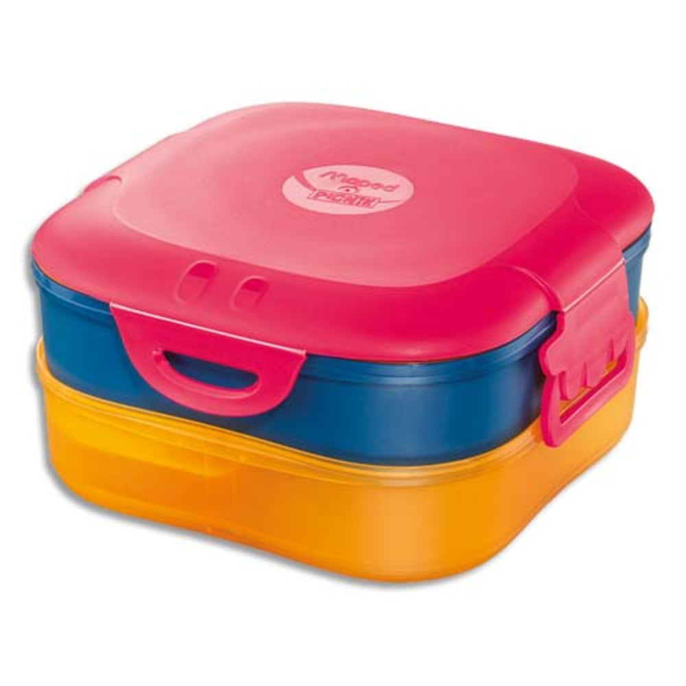 MAPED Bote  djeuner Picnik 3en1 capacit 740 ml Concept enfants Rose, en PP, 3 compartiments, tanche