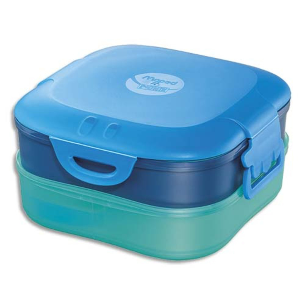 MAPED Bote  djeuner Picnik 3en1 capacit 740 ml Concept enfants Bleu, en PP, 3 compartiments, tanche