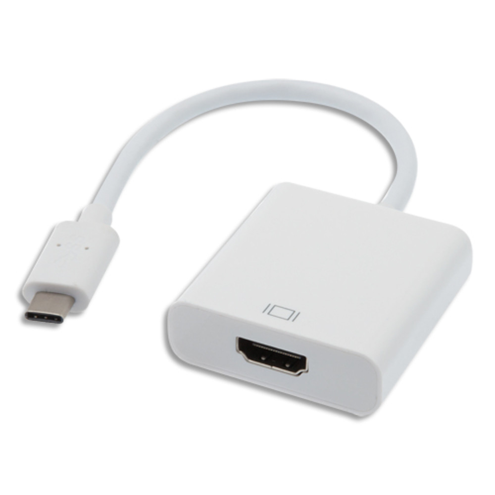 APM Adaptateur USB 3.1 Type-C Mle / HDMI Femelle 15cm Blanc 590478