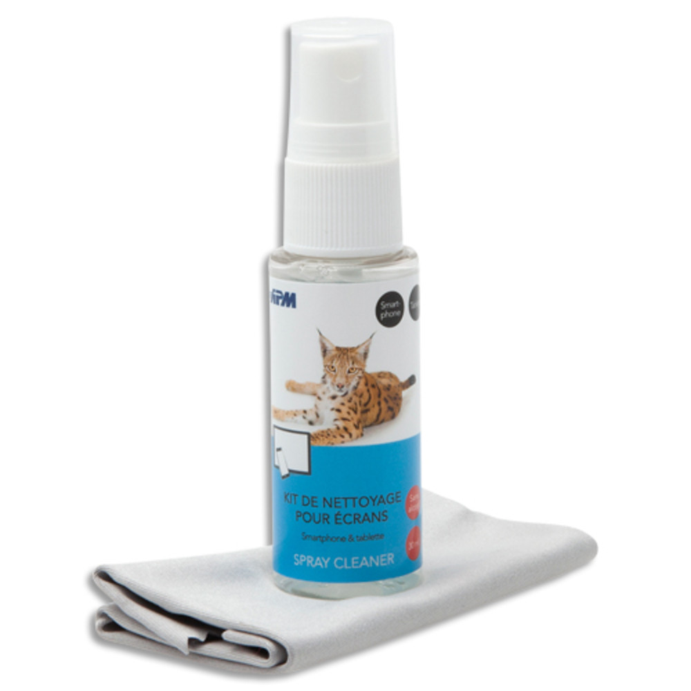 APM Spray nettoyant cran 30ml + microfibre 18x18cm 600112