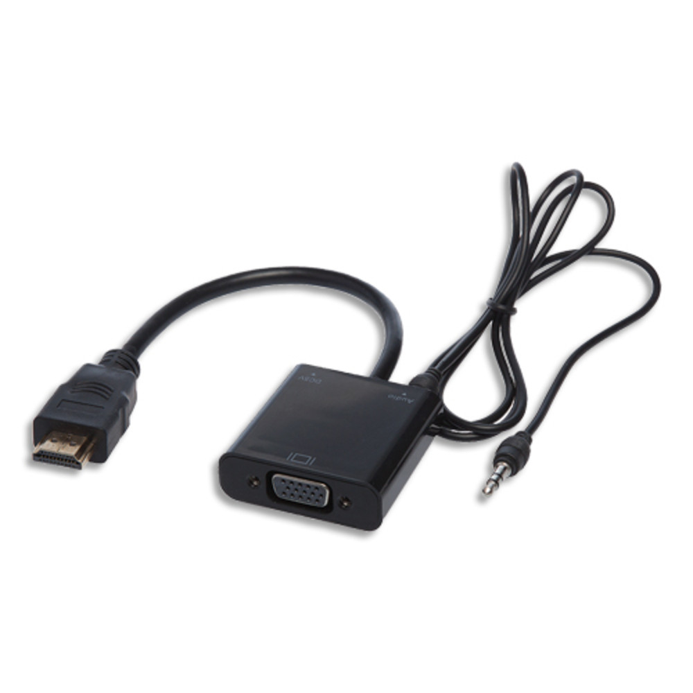 APM Convertisseur HDMI Mle / VGA Femelle 10cm Noir 590472