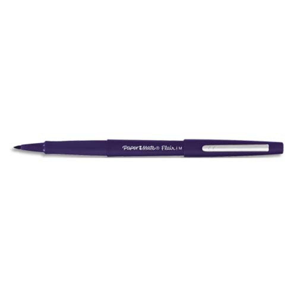 PAPERMATE Stylo feutre Flair Original, pointe M Trait 0,7 mm Bleu Marine