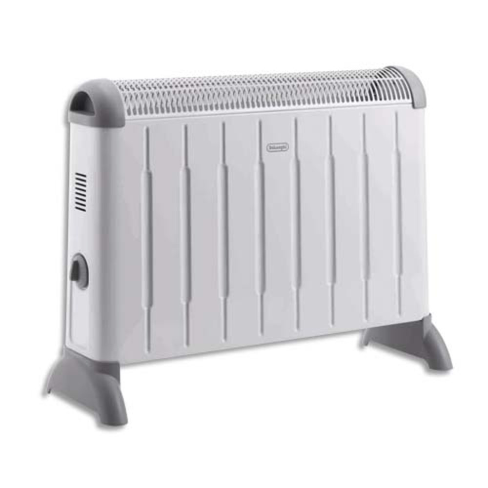 DELONGHI Convecteur mobile 3 puissances maxi 2000W avec poigne - Dim. : L54,2 x H40 x P10,6cm Blanc Gris